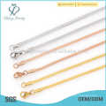 Different types of gold necklace chains jewelry designs girls, germanium necklace in stainless steel